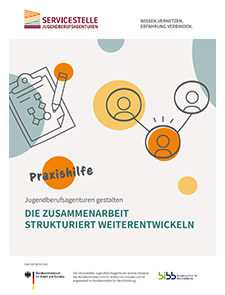 Titelseite der Praxishilfe Die Zusammenarbeit strukturiert weiterentwickeln