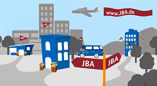 Stilisierte Anlaufstellen von Jugendberufsagenturen Stilisierte Anlaufstellen von Jugendberufsagenturen